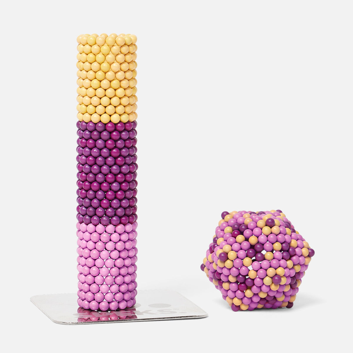 Speks 512 magnetic balls desk fidget toy set bolds pink
