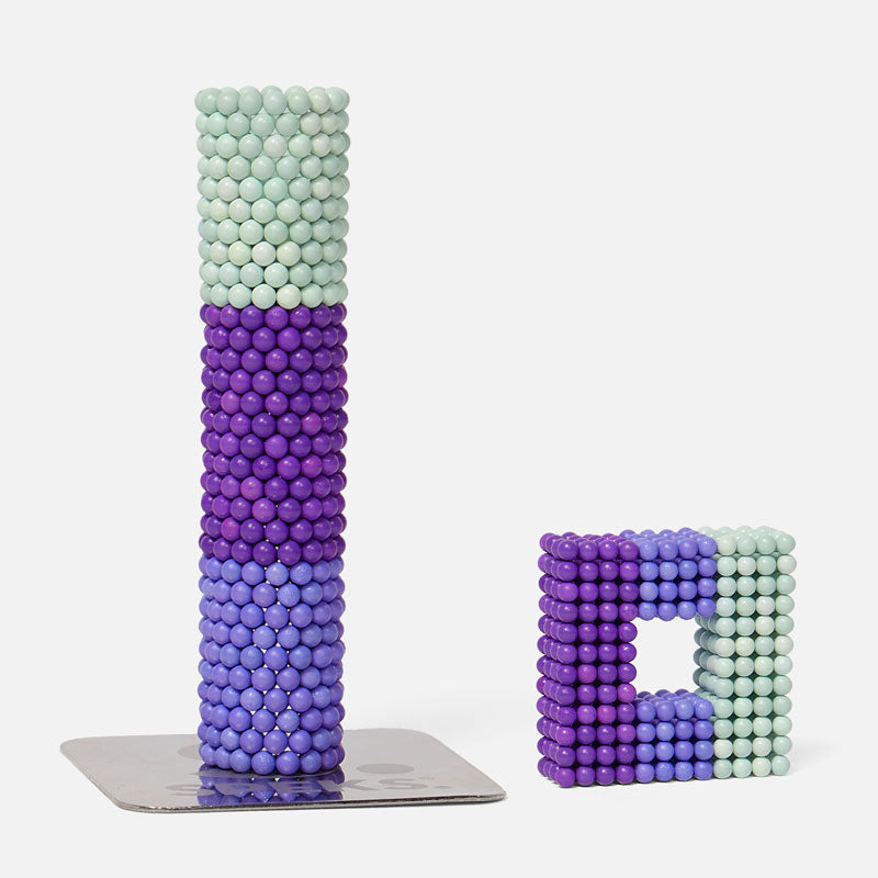 Speks 512 magnetic balls desk fidget toy set bolds purple